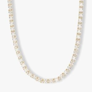 Melinda Maria Grand Slam Tennis Necklace - Gold 16" | Diamondettes New ✨FIRM